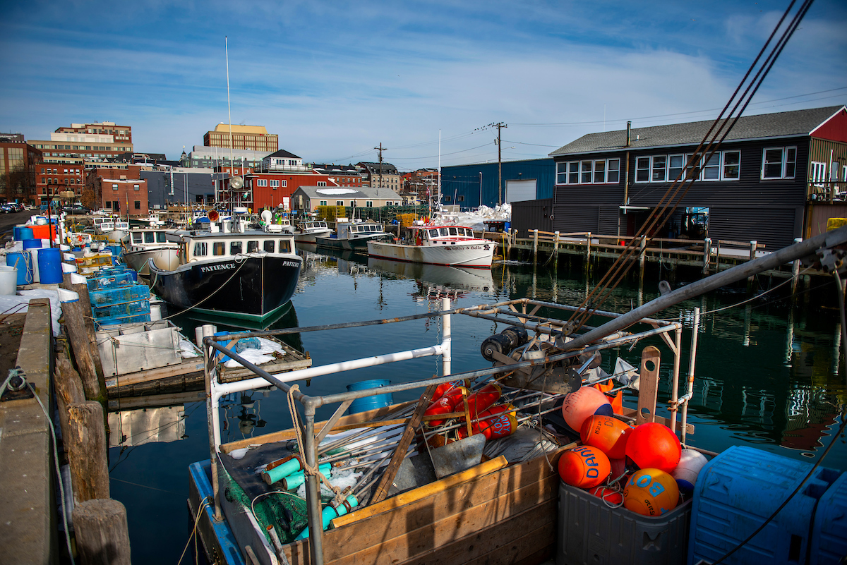 A photo of a boat and sea supplies
