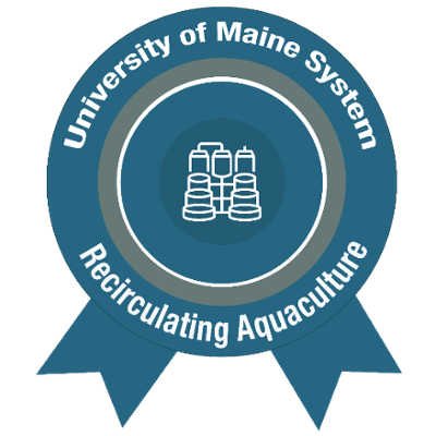 An illustration of a micro-credential badge for Recirculating Aquaculture